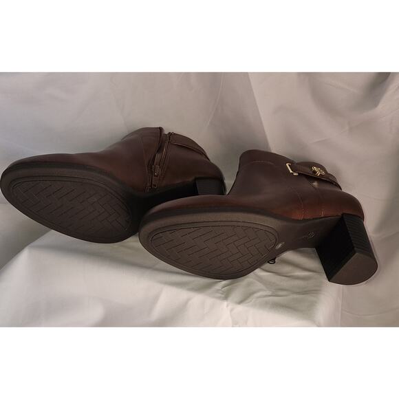 Giani Bernini Women's Artemyss Memory Foam Block Heel Dress Booties - Mocha - Picture 6 of 7